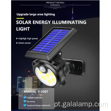 Lâmpada solar de alta eficiência do jardim ao ar livre